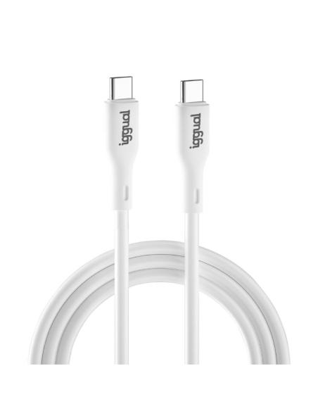 Iggual cable usb-c/usb-c 100 cm blanco q3.0 3a 60w