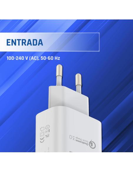 Iggual cargador doble usb qc3.0 + tipo c pd 20w