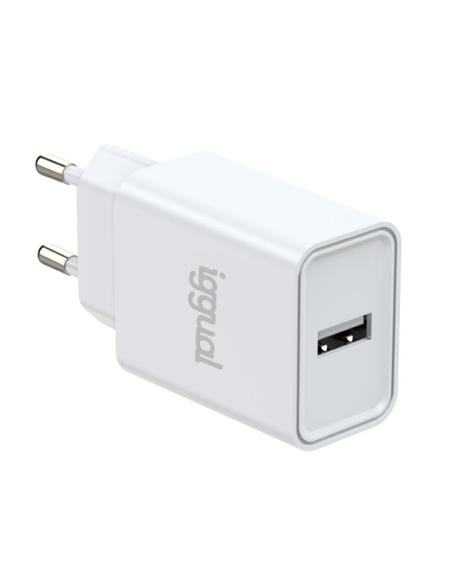 Iggual cargador de pared 1xusb-a 5v/2.4a (12w)