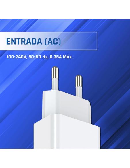 Iggual cargador de pared 1xusb-a 5v/2.4a (12w)