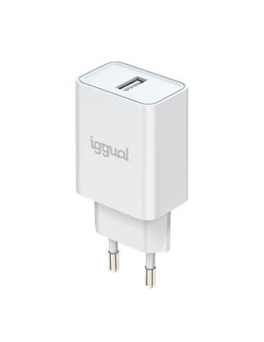 Iggual cargador de pared 1xusb-a 5v/2.4a (12w)