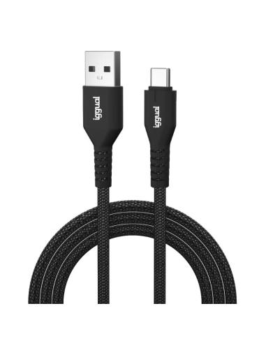 Iggual cable usb-a a tipo c 3a 180 cm trenzado