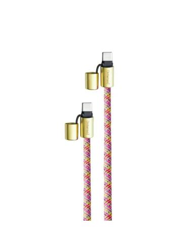 Intenso lanyard cable usb-c c 1,65 m neon mix