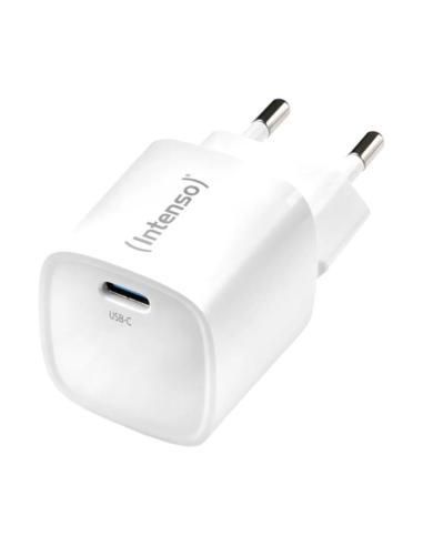 Intenso | cargador pared gan w30c² usb-c blanco
