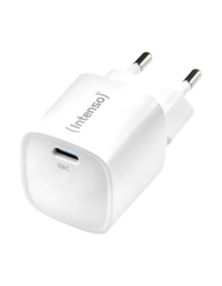 Intenso | cargador pared gan w30c² usb-c blanco