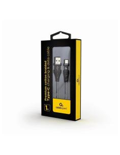 Gembird cable usb t c trenzado de algodón 1m