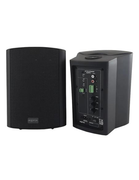Approx altavoces pared dig.2x30w kit de mont negro