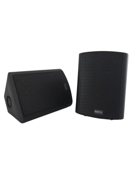 Approx altavoces pared dig.2x30w kit de mont negro