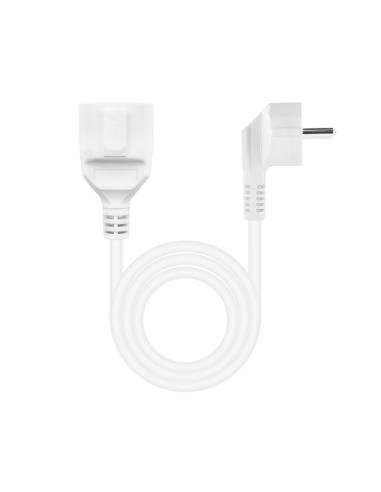 Nanocable cable alim. alargador schuko blanco 5 m