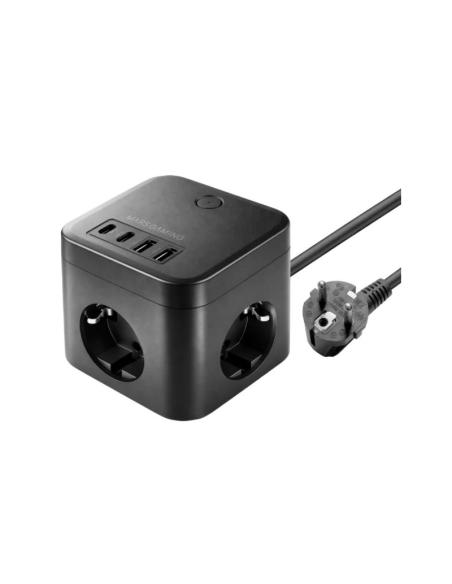 Mars gaming regleta cubo 35w gan negro