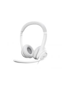 AURICULARES C/MICROFONO LOGITECH HEADSET H390 USB BLANCO / 981-001286