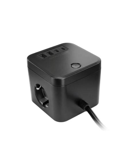 Mars gaming regleta cubo 35w gan negro