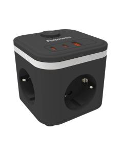 Fellowes cubo multienchufe usb negro