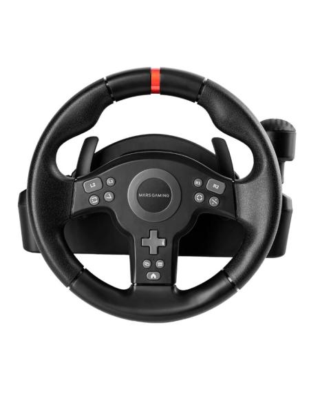 Mars gaming volante simulación carreras negro
