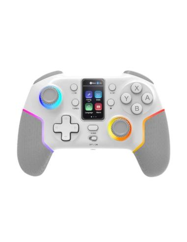 Mars gaming gamepad tri-modo lmgpv3w lcd blanco