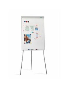 PIZARRA FAIBO BLANCA 70x102 CM / CABALLETE METALICO / SUPERFICIE MANETICA / BANDEJA ROTULADORES / 00009