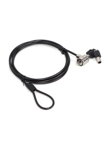 CABLE SEGURIDAD PARA PORTATILES GEMBIRD CON LLAVE / INCLUYE DOS LLAVES / 1.8 M. / LK-K-01