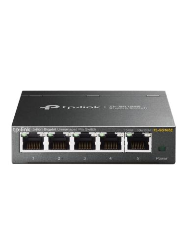 SWITCH TP-LINK EASY SMART METALICO 5 PUERTOS / 10/10/1000 TL-SG105E