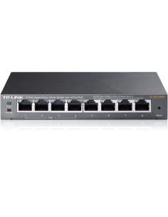 SWITCH TP-LINK EASY SMART METALICO 8 PUERTOS / 4 X POE / 10/10/1000 TL-SG108PE