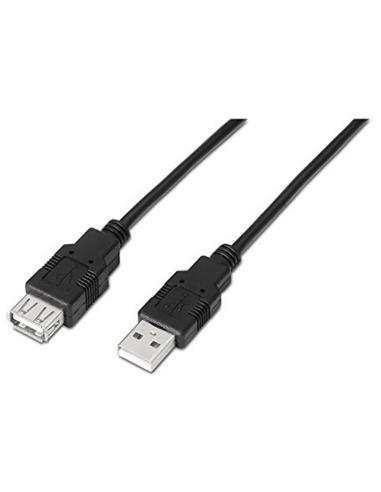 Nanocable cable usb 2.0 tipo-a m/h p negro 1,8 m