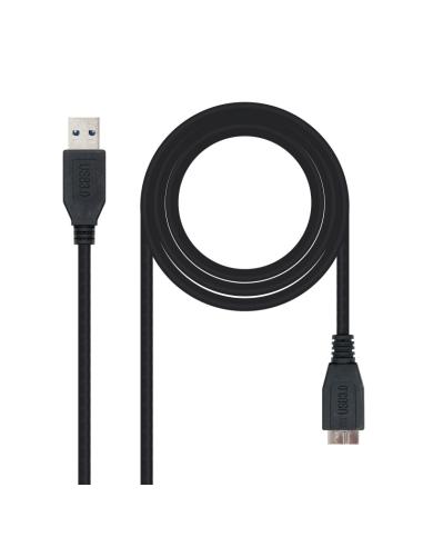 Nanocable cable usb 3.0 tipo a/macho-microusb/b 1m