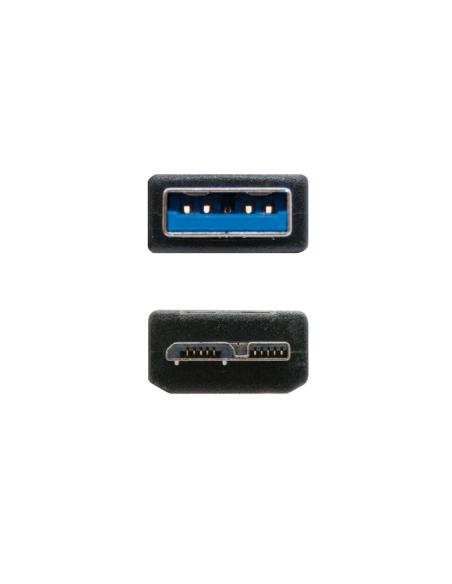 Nanocable cable usb 3.0 tipo a/macho-microusb/b 1m