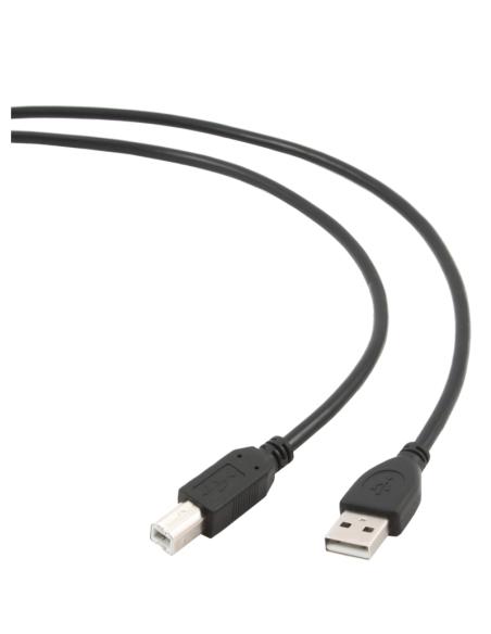 Gembird cable usb 2.0 tipo a/m-b/m 1.8 mts negro