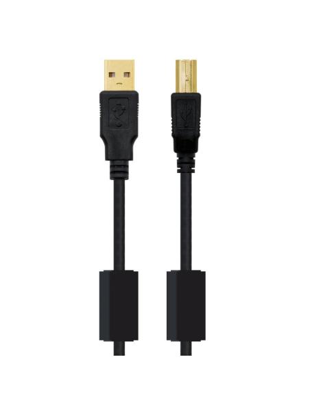 Nanocable cable usb 2.0 impresora ferrita 5 m