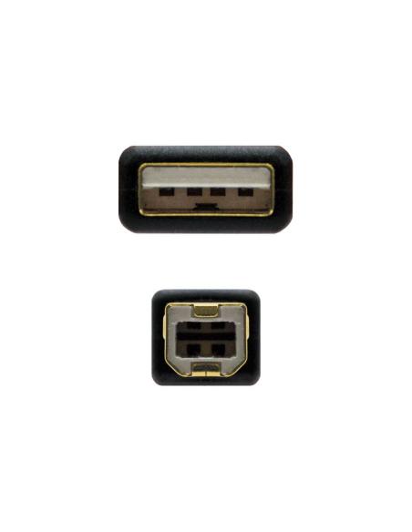 Nanocable cable usb 2.0 impresora ferrita 5 m