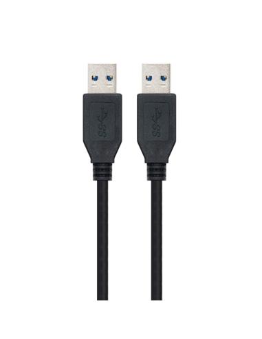 Nanocable cable usb 3.0, tipo a/m-a/m, negro, 1m