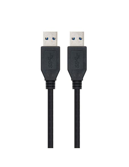 Nanocable cable usb 3.0, tipo a/m-a/m, negro, 1m