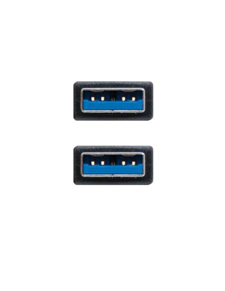 Nanocable cable usb 3.0, tipo a/m-a/m, negro, 1m