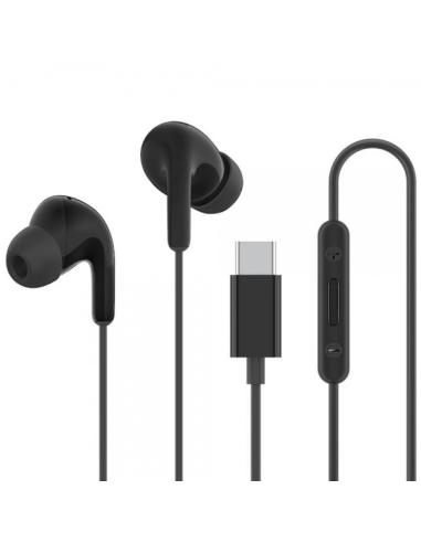 AURICULARES C/MICROFONO XIAOMI MI DUAL DRIVER EARPHONES NEGRO ESTEREO USB-C / ANC / CONTROL EN CABLE / IPX4 / BHR8930GL