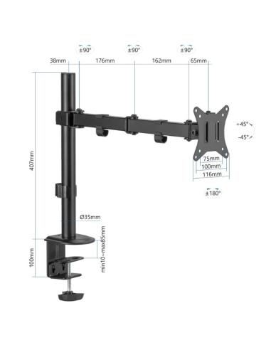 Iggual spm01 soporte pinza mesa 1 monitor 17"-32"