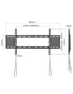 Iggual sptv86 soporte tv pared fijo 43"-90" 80kg 2
