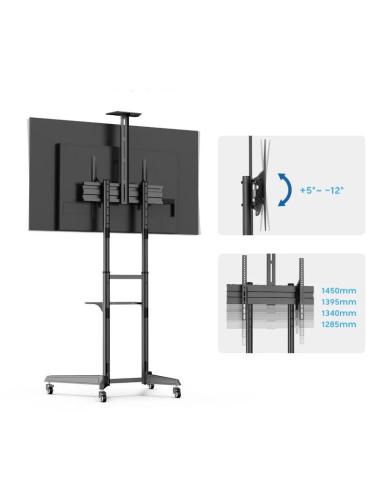 Ewent ew1539 soporte suelo con ruedas tv 37" a 70"