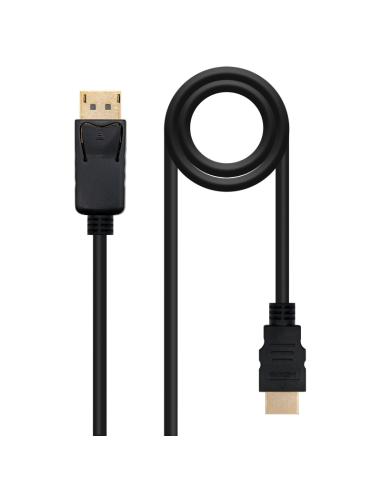 Nanocable cable conversor dp a hdmi 2 m negro