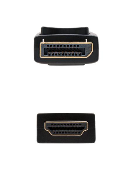 Nanocable cable conversor dp a hdmi 2 m negro