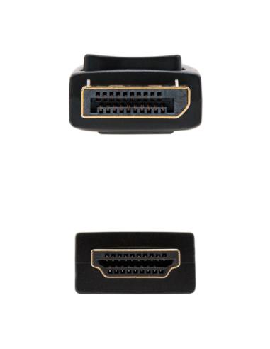 Nanocable cable conversor dp a hdmi 3 m negro