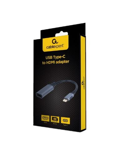 Gembird adaptador usb type-c a hdmi gris