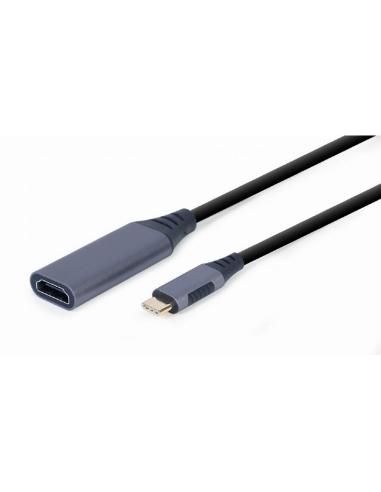 Gembird adaptador usb type-c a hdmi gris
