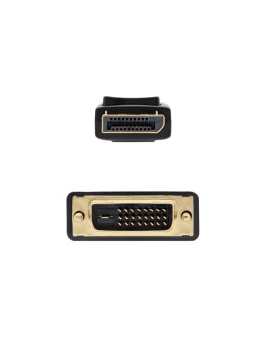 Nanocable cable conversor dp a dvi 1 m negro