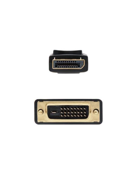 Nanocable cable conversor dp a dvi 1 m negro