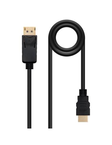 Nanocable cable conversor dp a hdmi 1 m negro