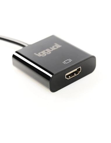 Iggual adaptador displayport (m) a hdmi (h)
