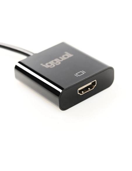 Iggual adaptador displayport (m) a hdmi (h)
