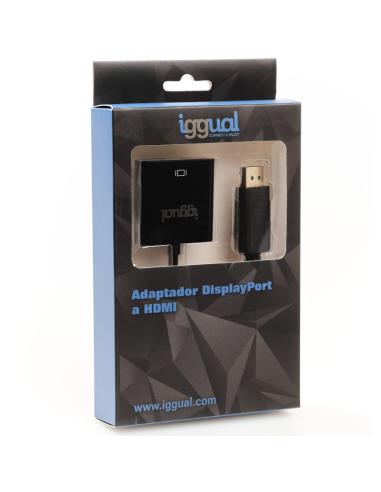 Iggual adaptador displayport (m) a hdmi (h)