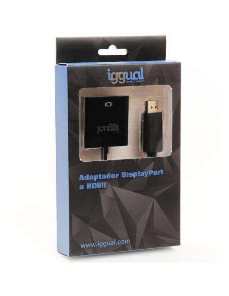 Iggual adaptador displayport (m) a hdmi (h)