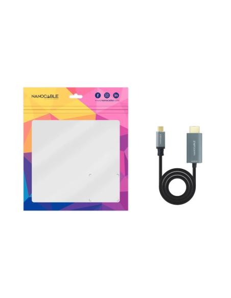 Nanocable conversor usb-c a hdmi 2.1 8k@60hz 1.8m