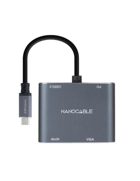 Nanocable converosr usb-c a hdmi/vga/usb3.0/pd